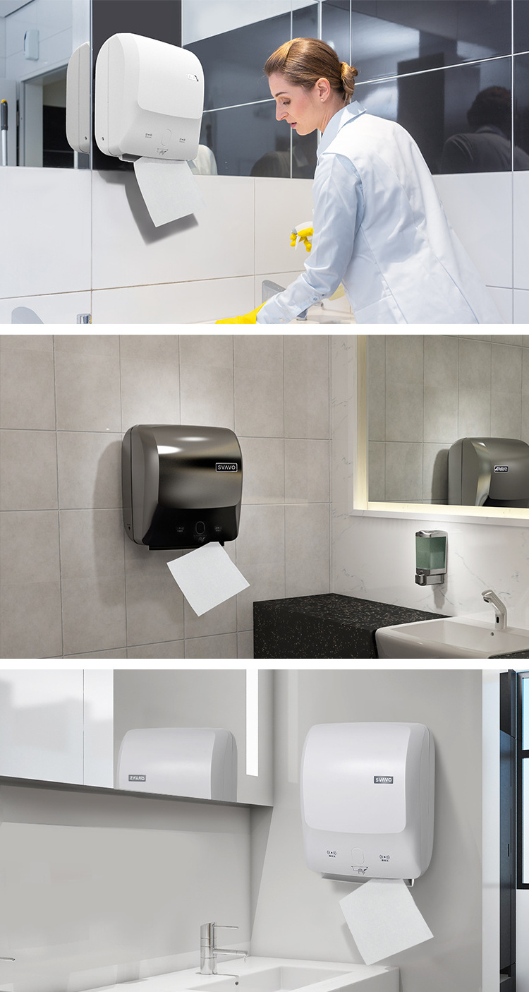 Paper Towel Dispenser Automatic Hot Selling Dispenser Paper with Shelf for Public Restroom Toilet Paper Holder