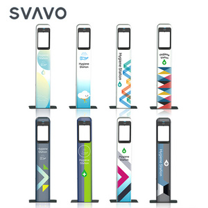 SVAVO Large 5L Hygiene Station with temperature sensor Automatic Soap Dispenser 75% alcohol Liquid