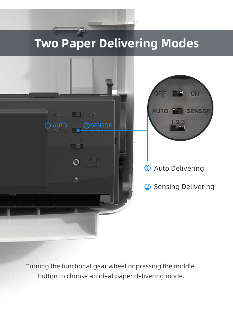 Paper Towel Dispenser Automatic Hot Selling Dispenser Paper with Shelf for Public Restroom Toilet Paper Holder