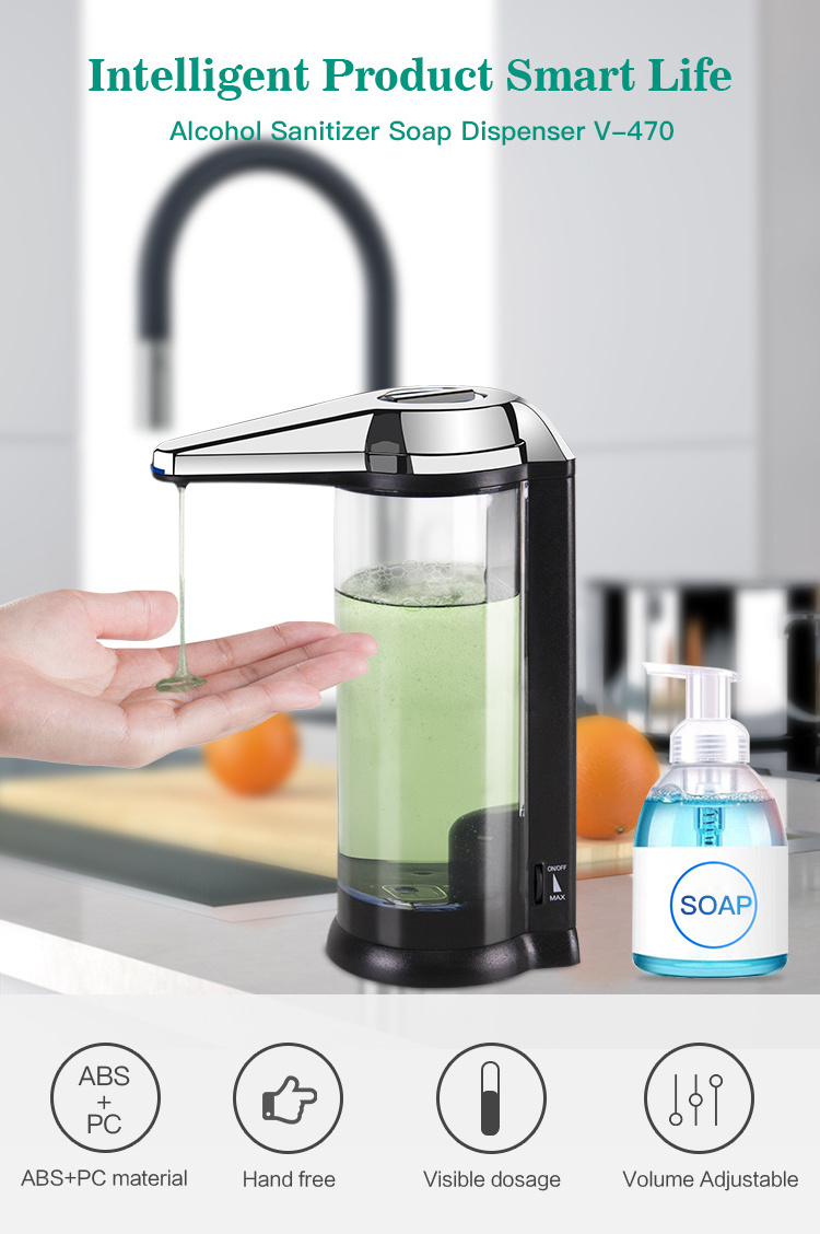 SVAVO Best Seller Tabletop dish washer Wall mounted touchless automatic Sensor liquid soap dispenser