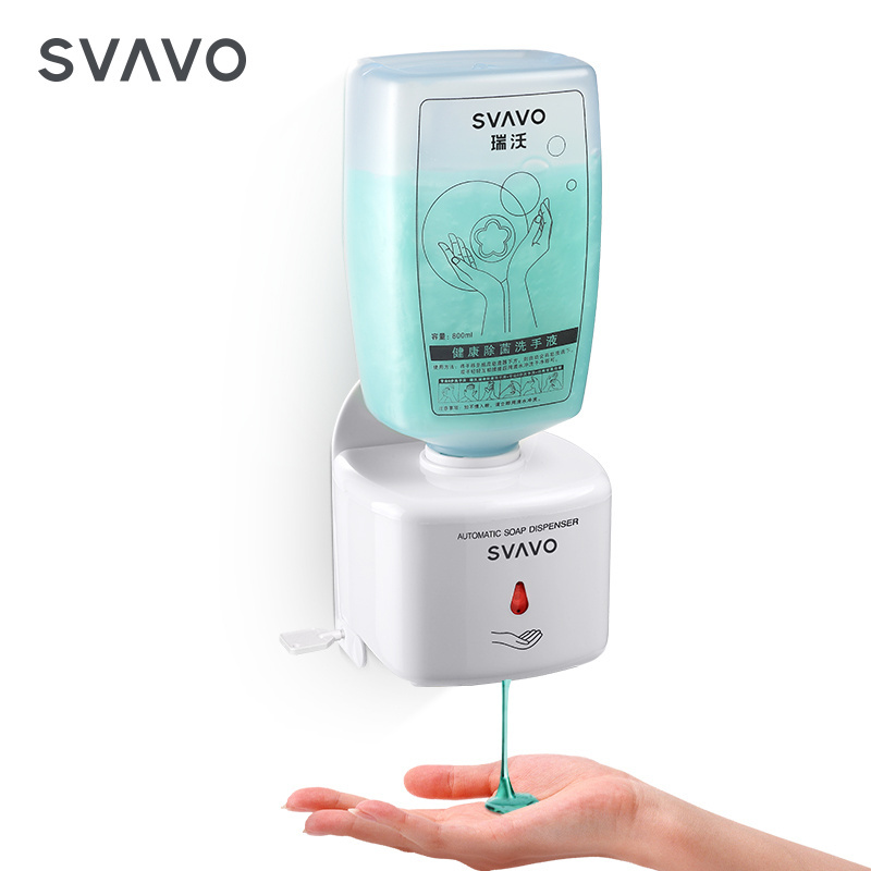 SVAVO Wall Mounted Automatic Soap Dispenser 750ml Liquid Touchless Hand Soap Dispenser for Kitchen, Office, Hotel