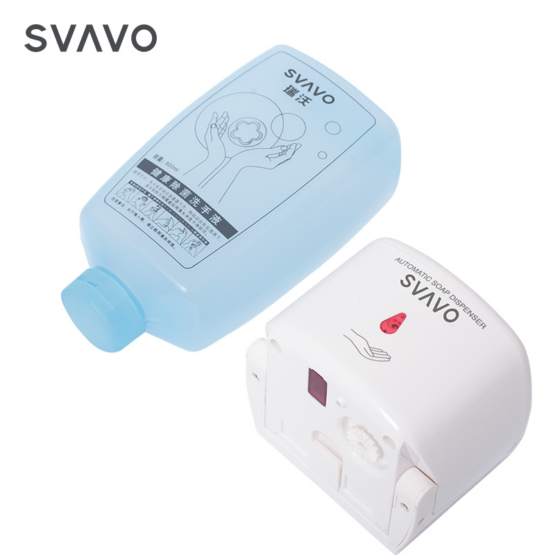 SVAVO Wall Mounted Automatic Soap Dispenser 750ml Liquid Touchless Hand Soap Dispenser for Kitchen, Office, Hotel