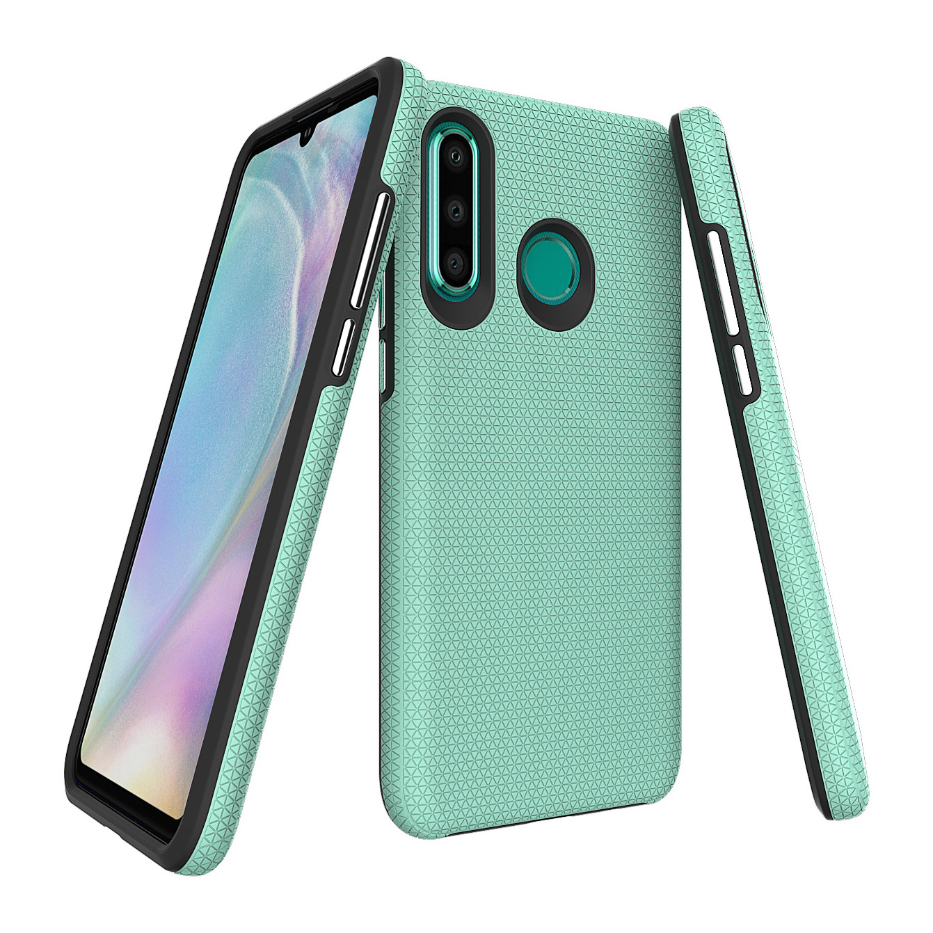 Luxury Shockproof Double Protect 2 IN 1 Hybrid TPU PC Mobile Phone Back Cover Funda Coque Case For Huawei P30 Lite Pro