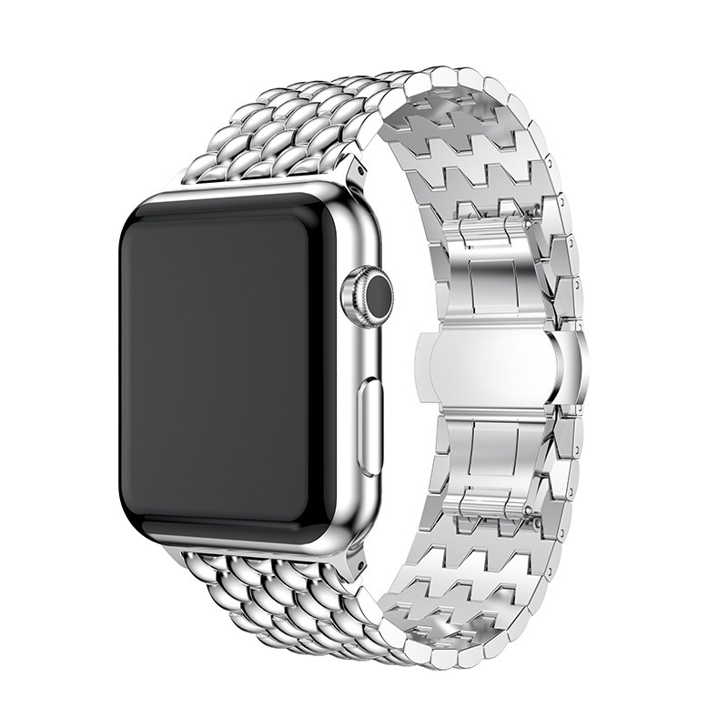 For Apple Watch Strap 38MM 42MM Stainless Steel Wristband Metal Replacement Wrist Watch Band For iWatch