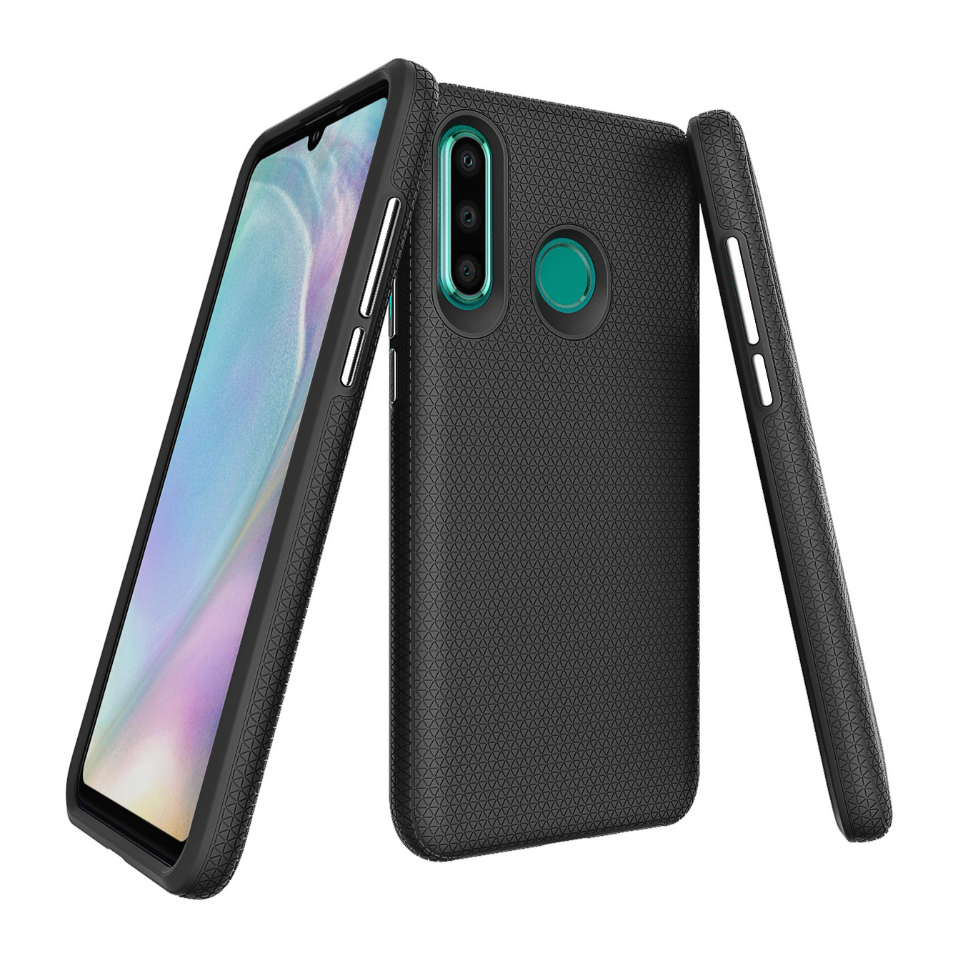 Luxury Shockproof Double Protect 2 IN 1 Hybrid TPU PC Mobile Phone Back Cover Funda Coque Case For Huawei P30 Lite Pro