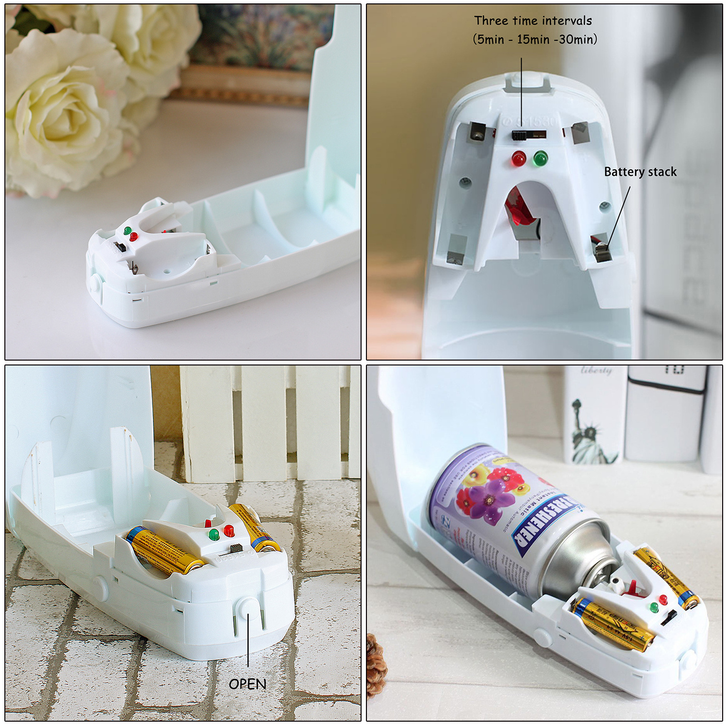 Toilet Fragrance Long Lasting Air Freshener Automatic Timing Sense Aerosol Dispenser