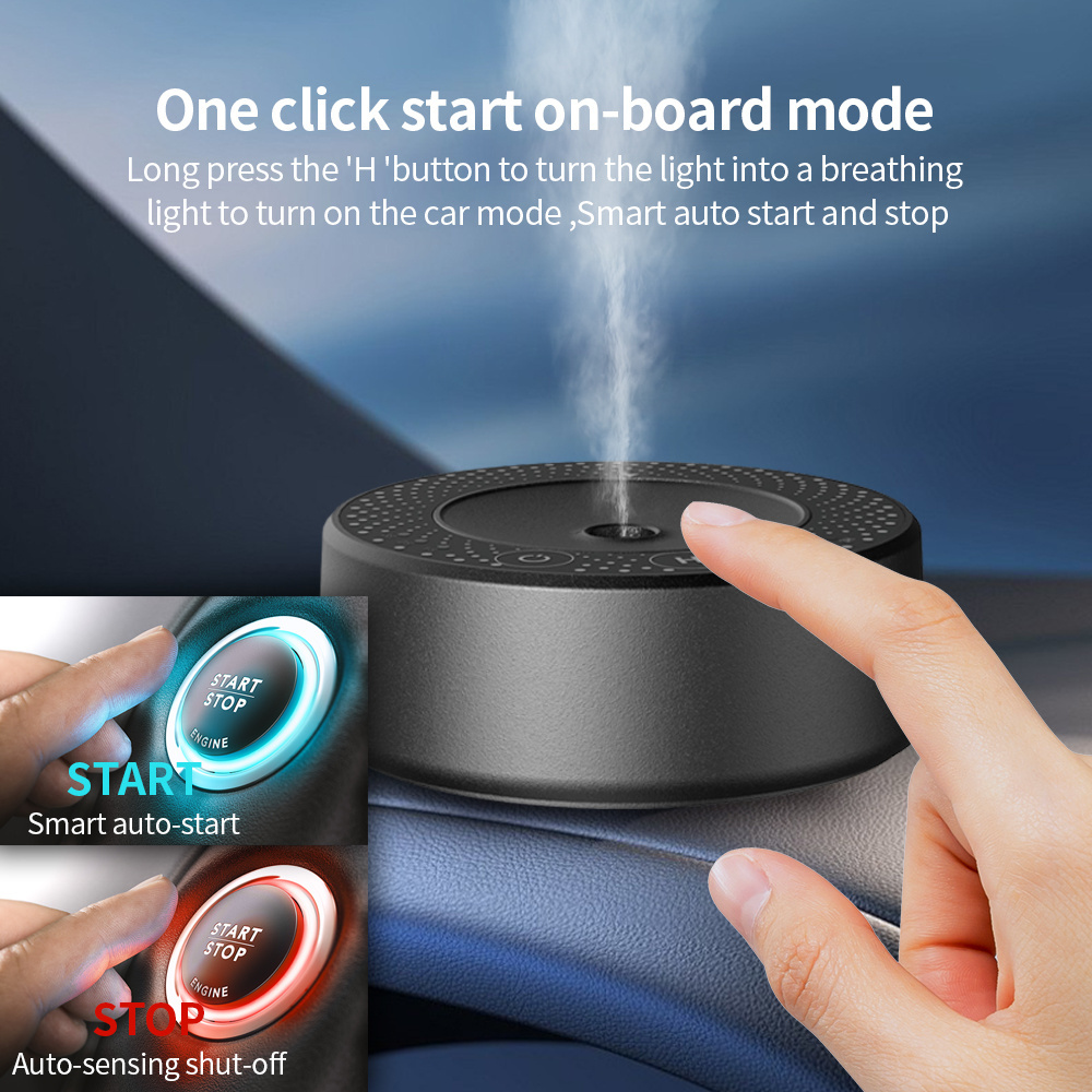 2024 Smart Waterless Electric Auto Essential Oil Portable Usb Mini Car Aroma Diffuser For Cars Humidifier Car Aroma Diffuser