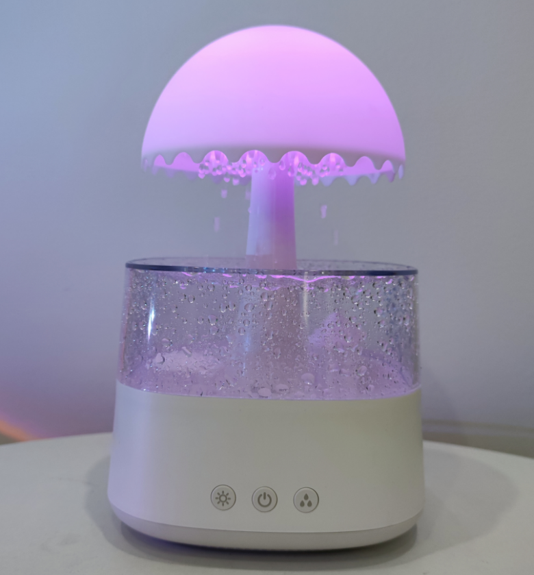 2024 New releases christmas gift small home appliances raining fall humidifier air freshener diffuser defuser with 7 night light