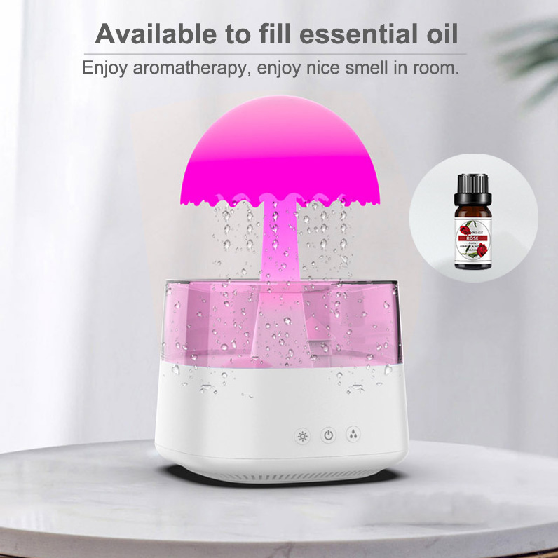 Customize new product ideas 2024 electronics rain humidificador lamp home essentials diffuseur de parfum christmas humidifier