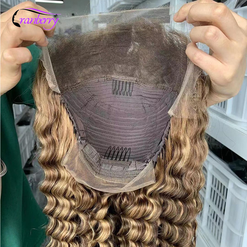 Wholesale 40 Inch Transparent Lace Wig For Black Women,Lace front Deep Wave Wig Human Hair,Swiss 13x4 13x6 Hd Lace Frontal Wig