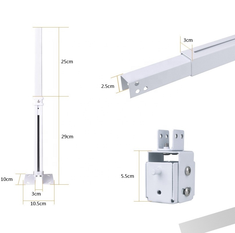 Universal Retractable Overhead Drop Ceiling Projector Mount Hanger 6kg load Mounting Bracket