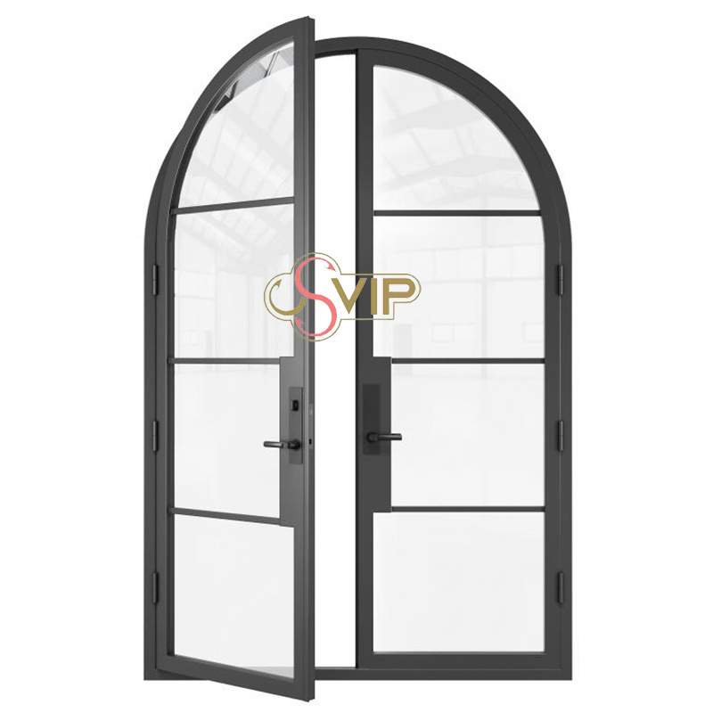 Antique french doors aluminum arched french doors exterior black metal french doors