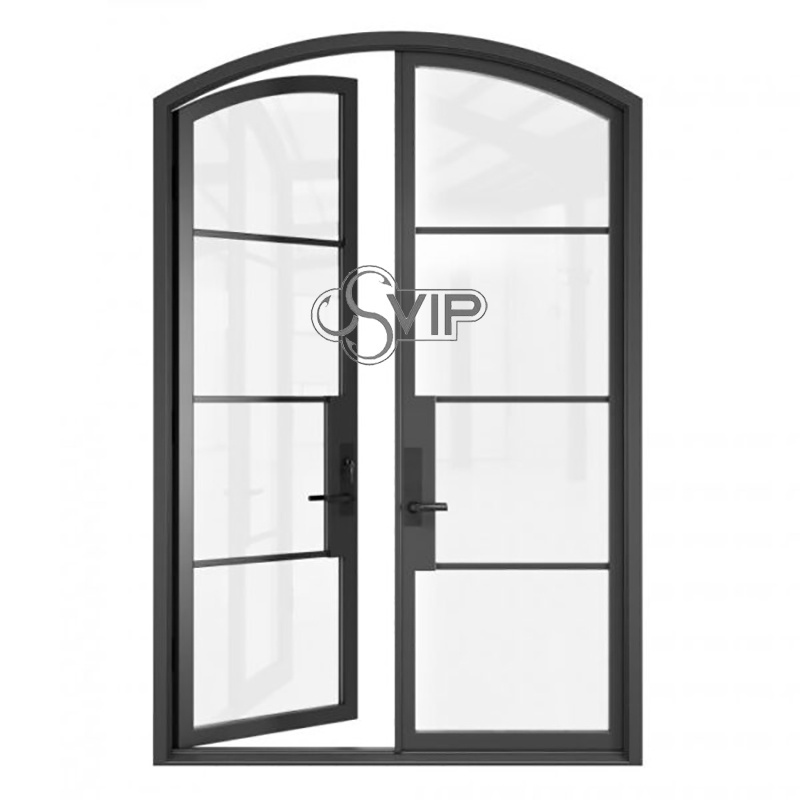 Antique french doors aluminum arched french doors exterior black metal french doors