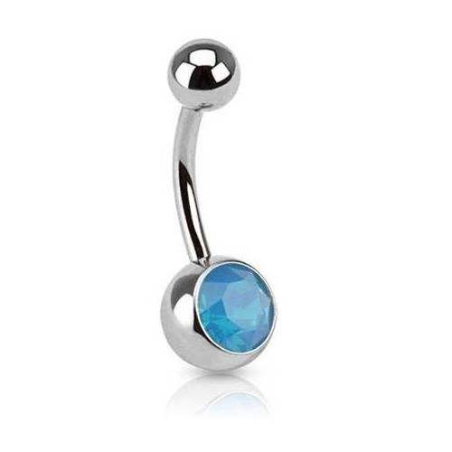 Wholesale Fashion Belly Ring Jewelry Stainless Steel Designed Opalo Belly Button Rings Belly Piercing