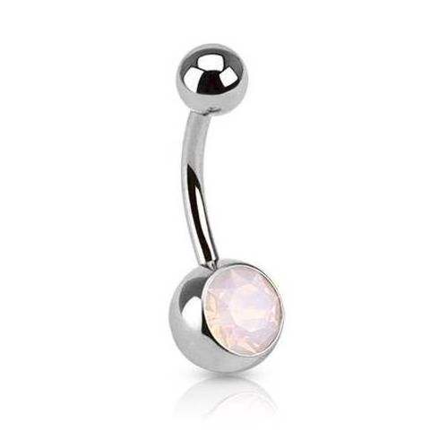 Wholesale Fashion Belly Ring Jewelry Stainless Steel Designed Opalo Belly Button Rings Belly Piercing