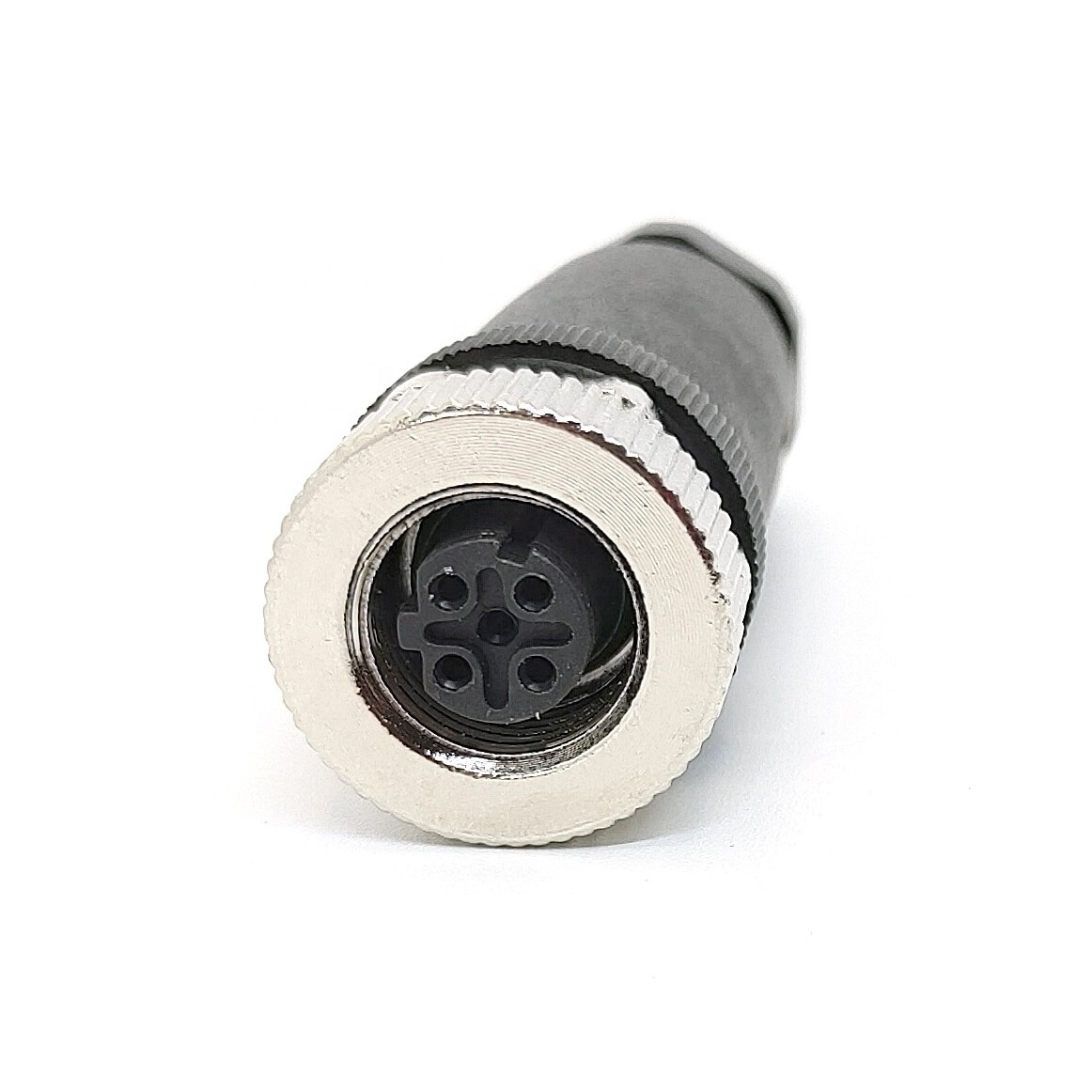 SVLEC Replacement of MURR M12 connector male 4pin D Code straight connector CNC screw