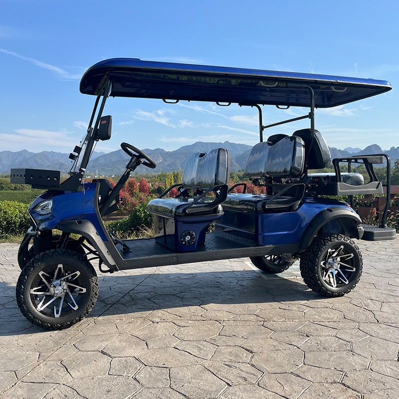 Lithium Latest 5kw Electric 4 Wheel Drive Utv Golf Cart 2+4 Seater