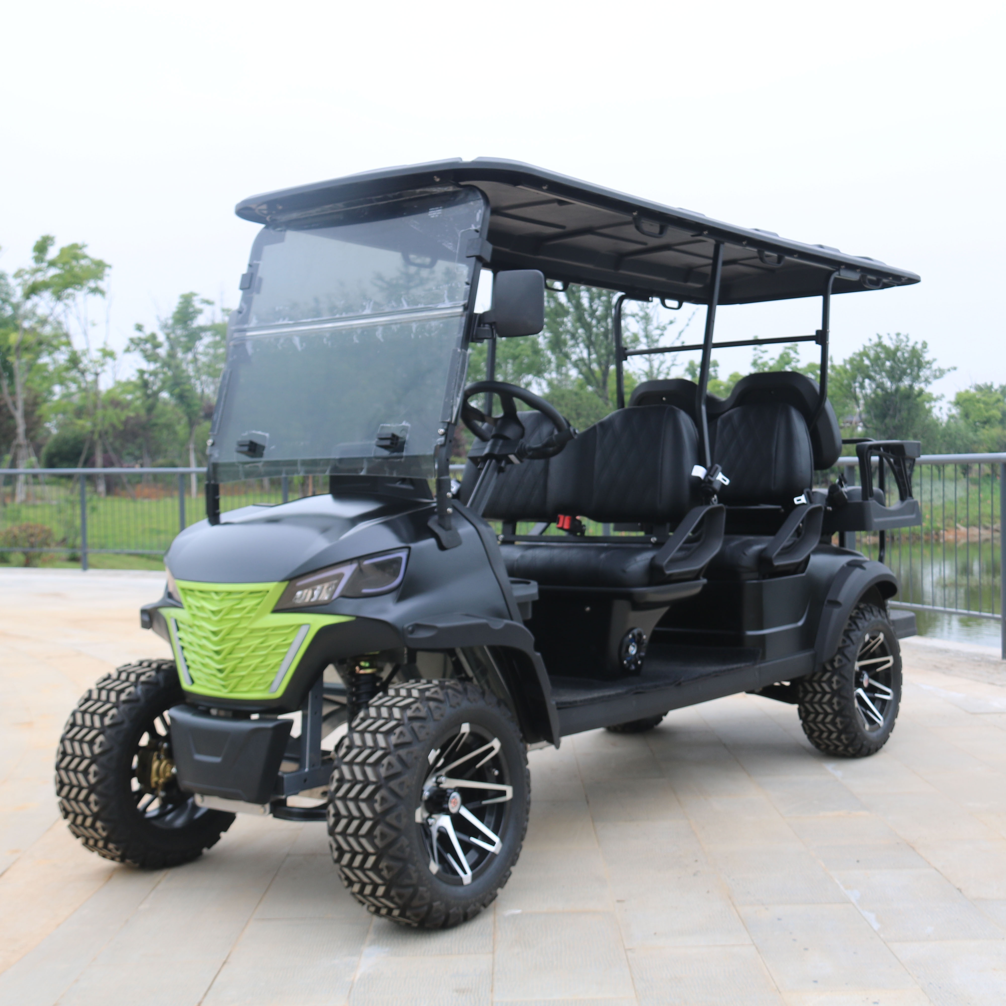 High Endurance 48v Chinese Golf Cart 6 Seater Off-road Golf Cart Wheels And Tires For Sale