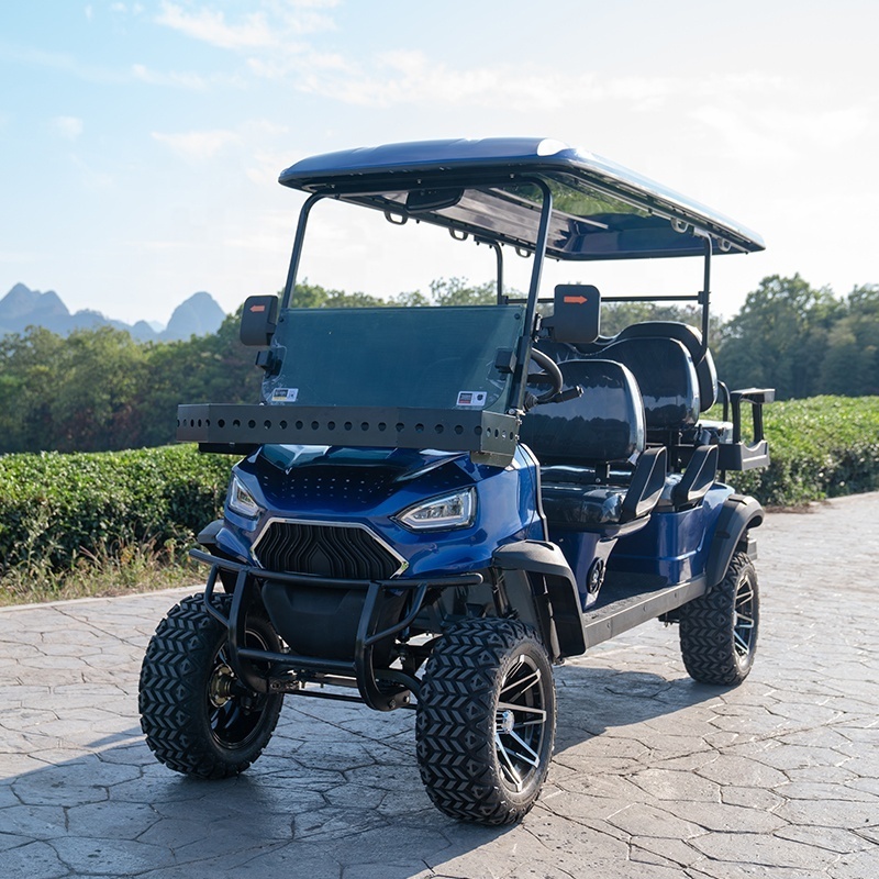 California Door To Door Utility Lead-acid 6 Passengers Electric Golf Cart Price With Windshield