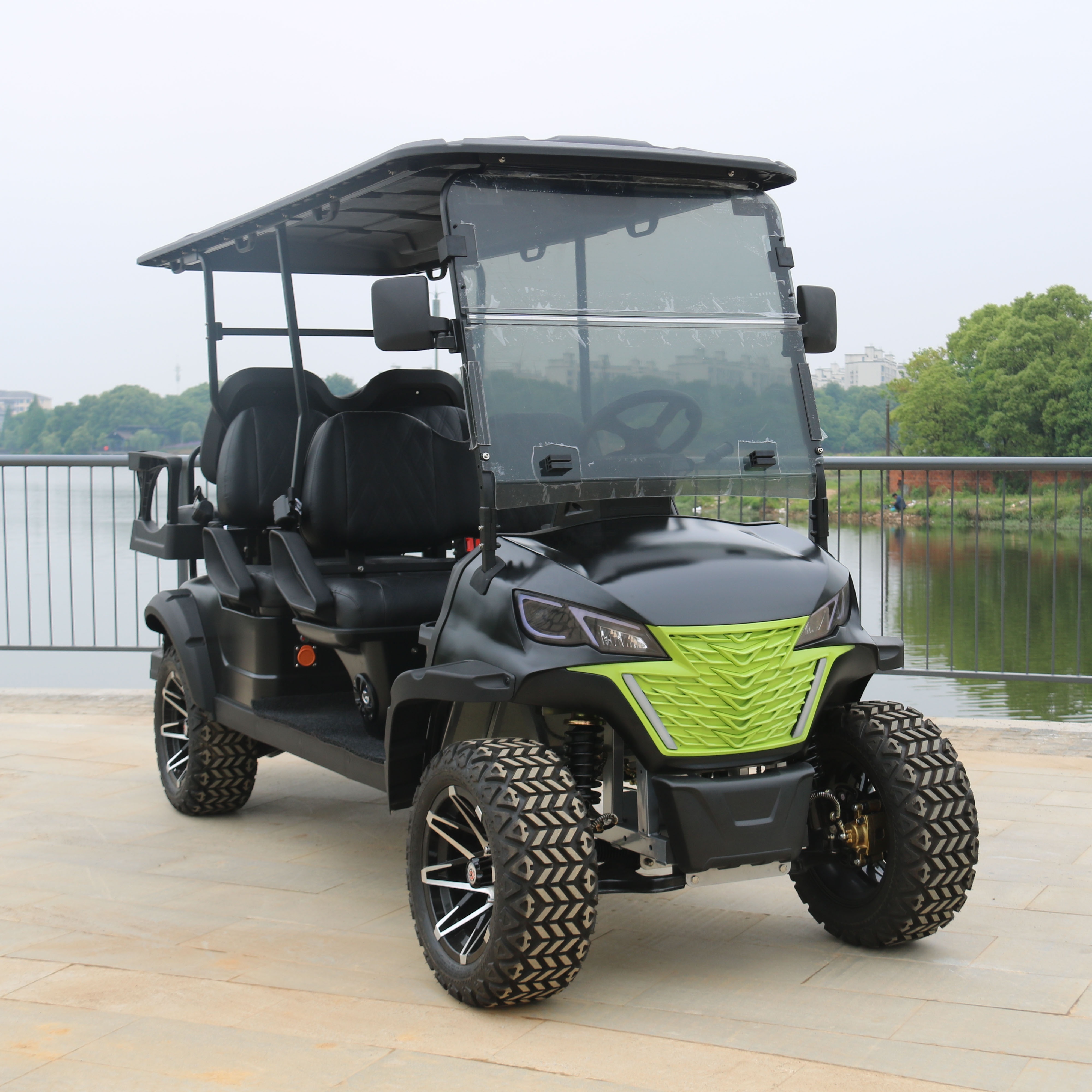 High Endurance 48v Chinese Golf Cart 6 Seater Off-road Golf Cart Wheels And Tires For Sale