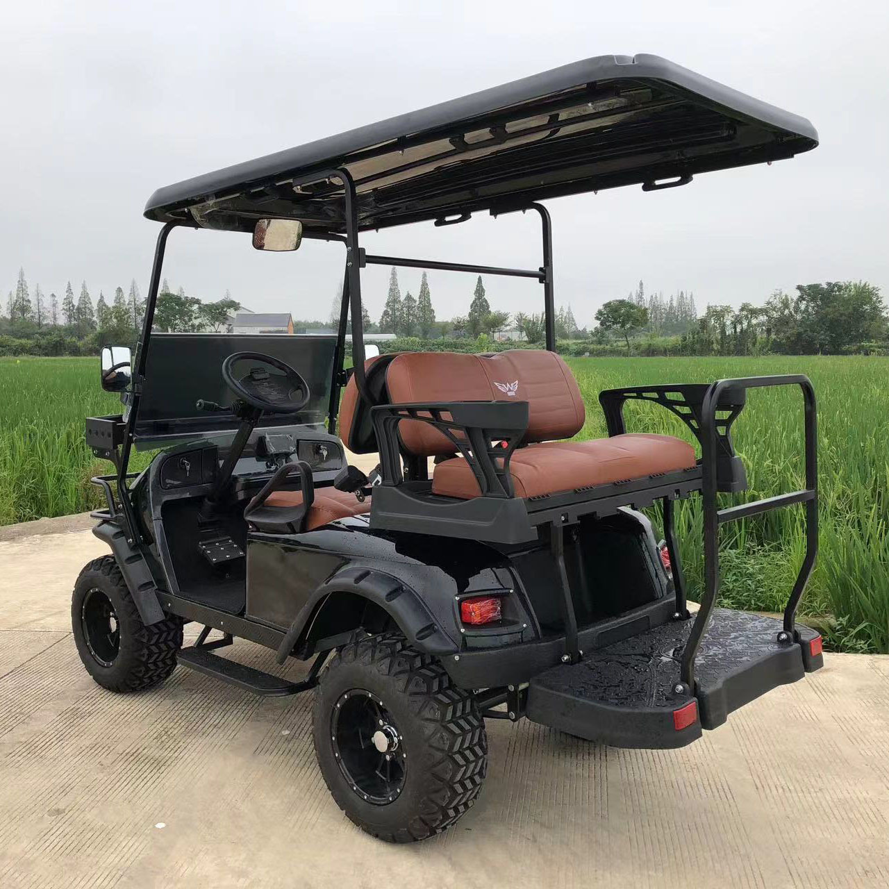 2024 Newest Style 4 Seater Electric Club Car Golf Cart Outdoor Off Road Golf Cart For Sale