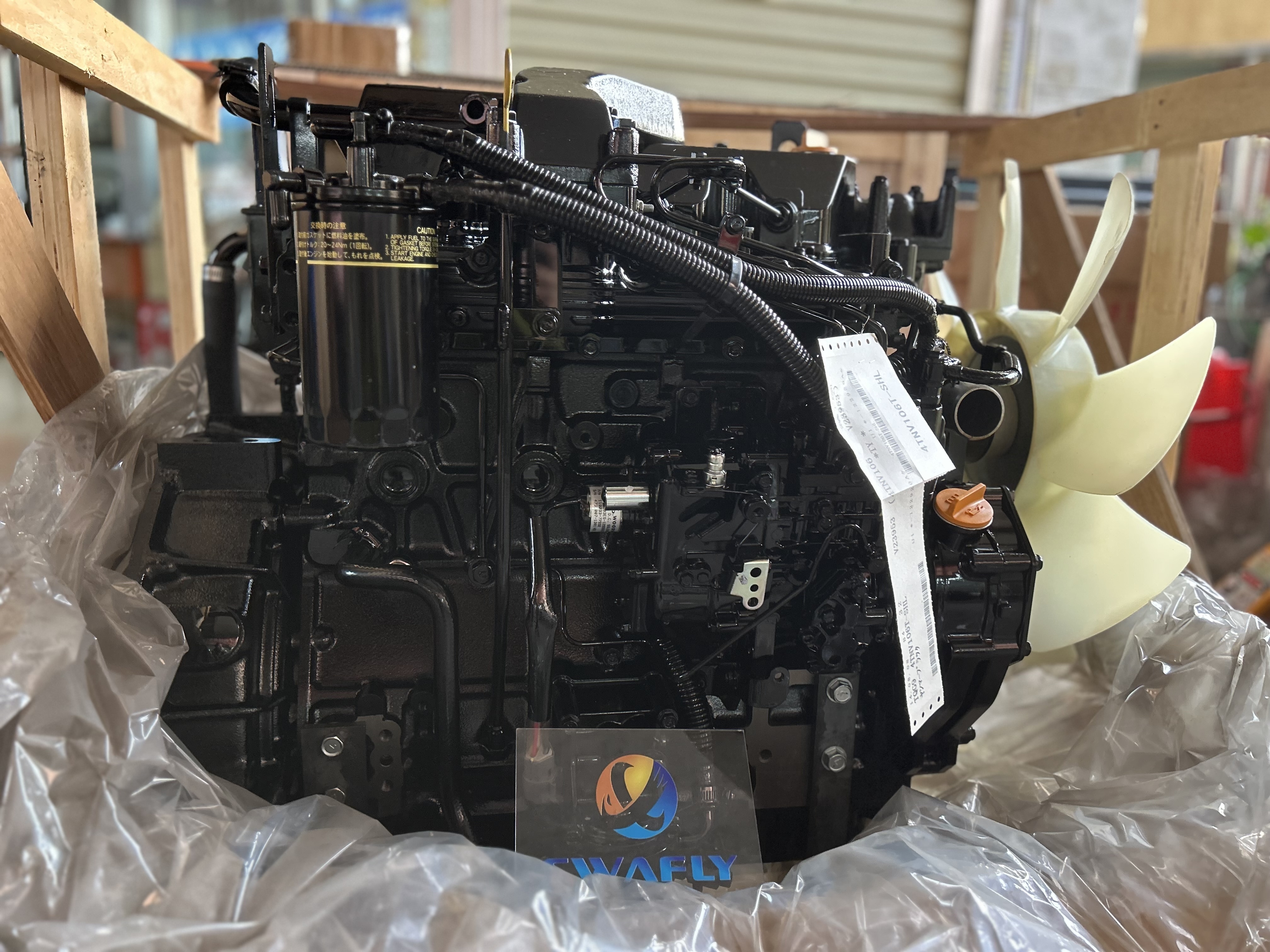 4 Cylinder 4TNV106 4TNV106T 4TNV106T-S 74.5KW Diesel Engine Assy For Yanmar Motor