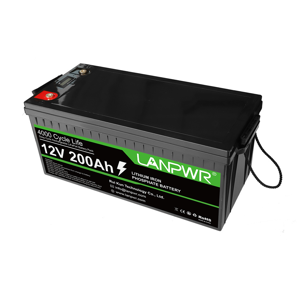 12.8V Solar Energy Storage Lifepo4 Battery With BMS 12V 100Ah 200Ah 300Ah Lifepo4 Battery Pack For Golf Cart RV Camping Boats