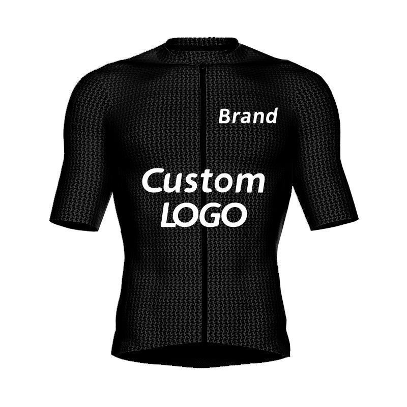 Pro Team Bicycle Bike Short Sleeves Cycling Clothing Plain Men Black Wear Bib Shorts Set Clothing Cycling Jersey