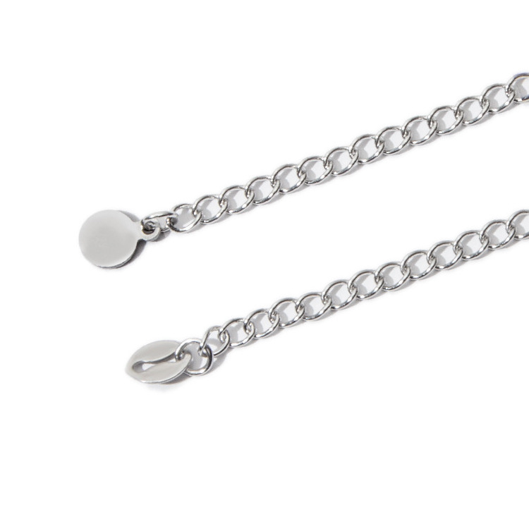 Stainless Steel Extended Extension Tail Chain Lobster Clasps Connector For Bracelet Necklace Jewelry Making