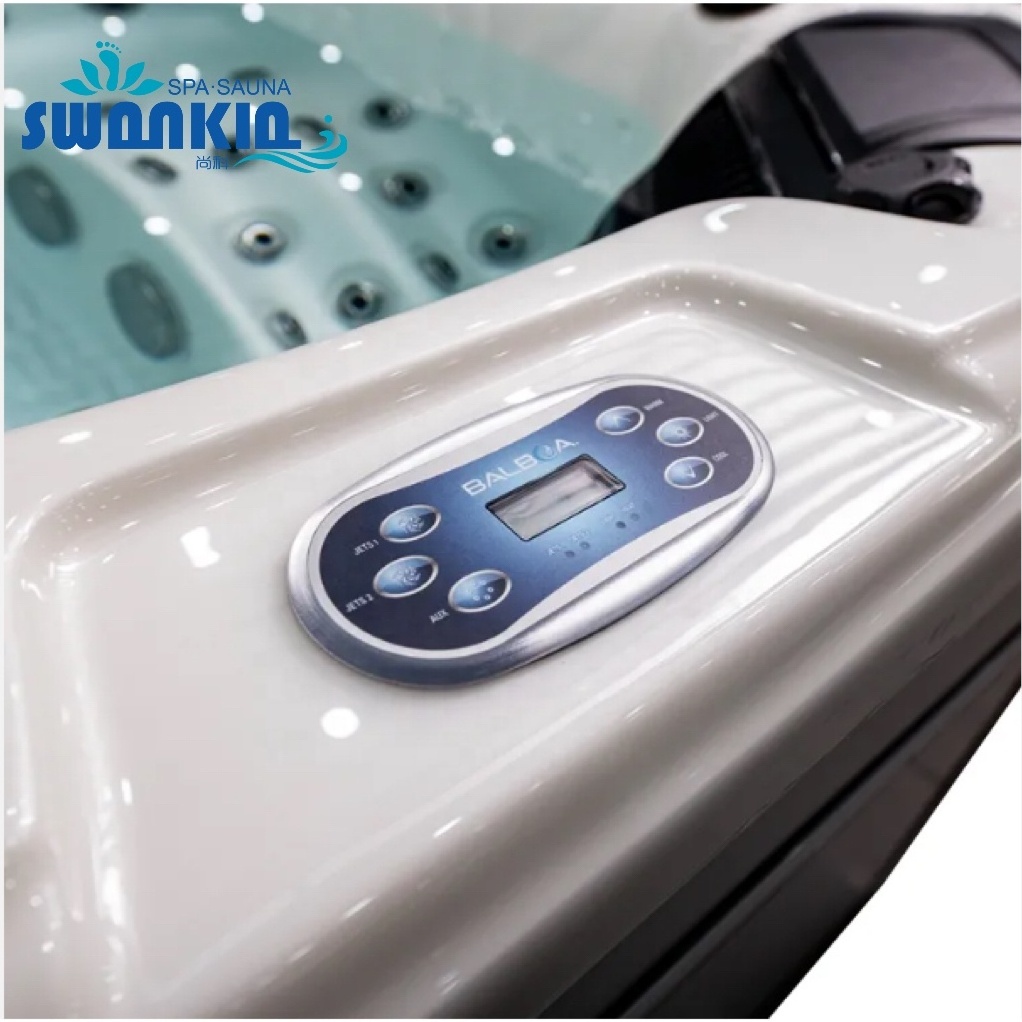 swankia Big Massage bathtub spa outdoor whirlpool 3 person swim Hydromassage Hot Tub with Thermostatic heating bath