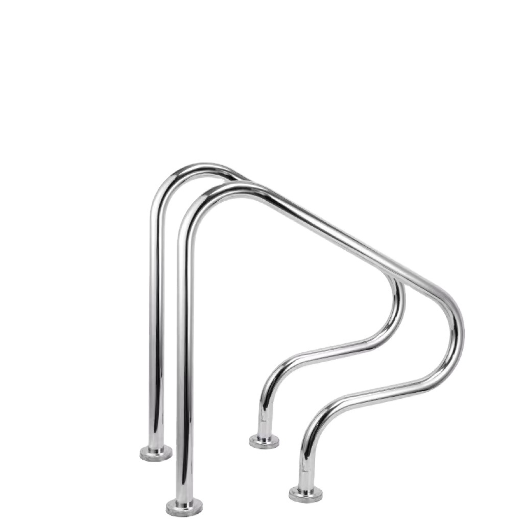 China custom made removable stainless steel swimming pool handrail for stair