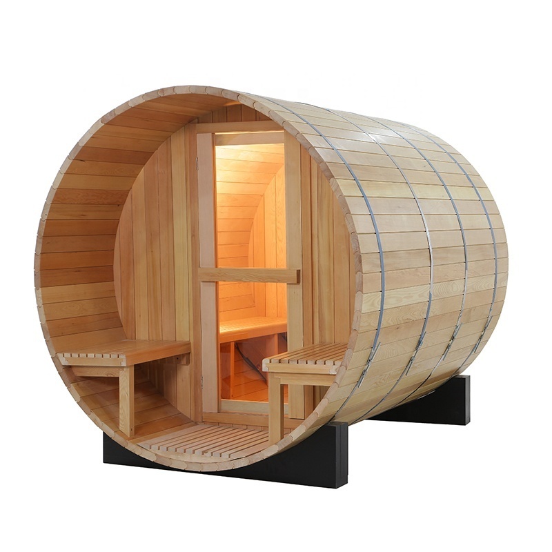 Cheap Cedar Outdoor Barrel Sauna Bath Wooden Room