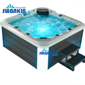 Swankia Balboa System USA Acrylic Hot Tub Outdoor Swim SPA with gazebo/ Party Bathtub with TV whirl pool