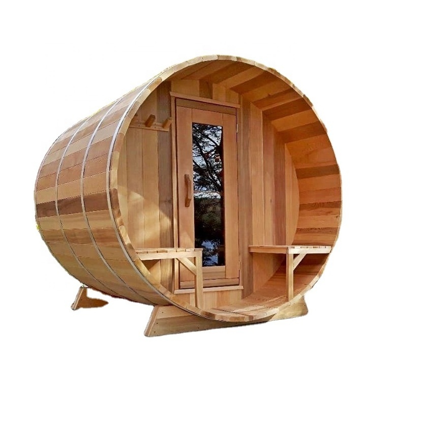 Cheap Cedar Outdoor Barrel Sauna Bath Wooden Room