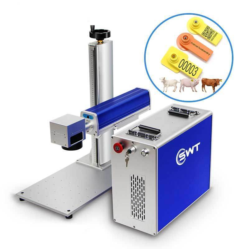 Hot Sale cattle and animals ear tag laser printer custom id card laser marking 20w