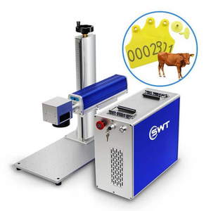 Hot Sale cattle and animals ear tag laser printer custom id card laser marking 20w