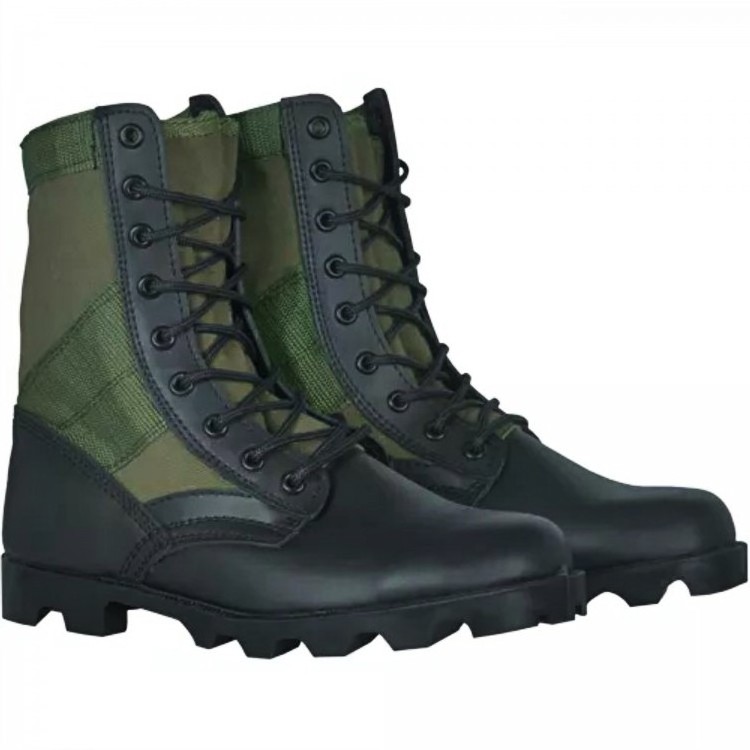 canvas camo jungle boots with rubber sole jungle trekking boots