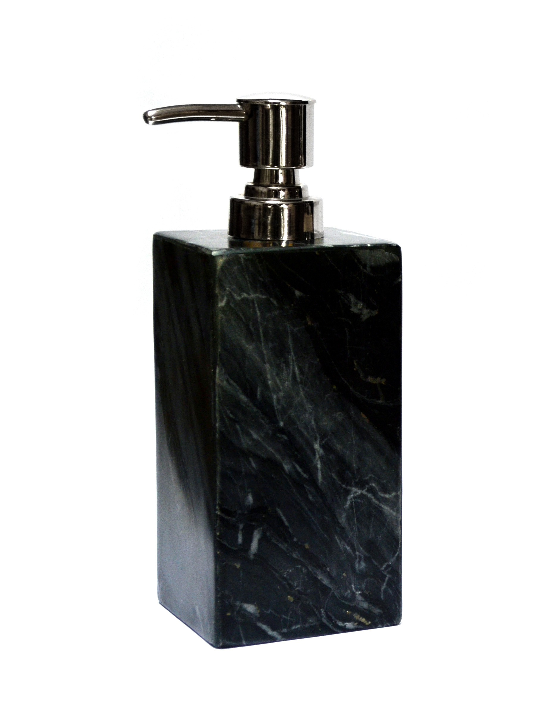 Attractive And Decorative Natural Stone Round Soap Dispenser and Lotion Dispenser Pink Marble with Stainless Steel Pump