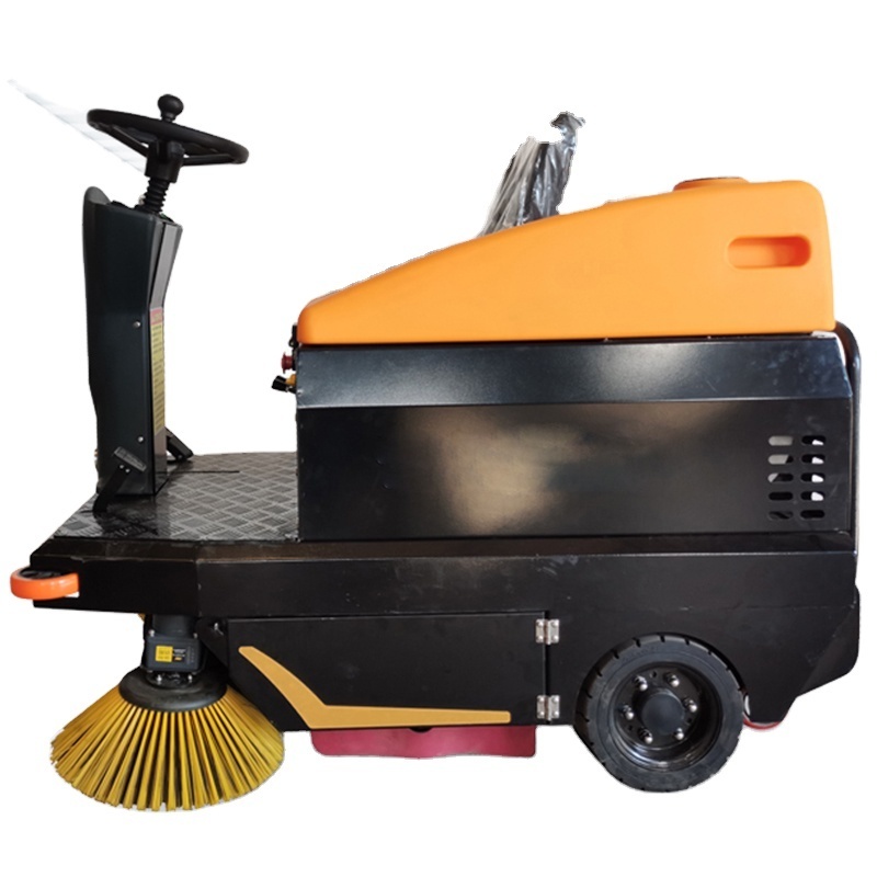 2024 small street sweeper industrial sidewalk sweeper automatic ride on road sweeper floor cleaning machine