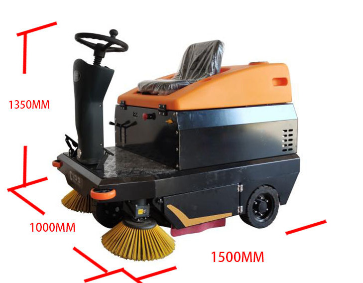 2024 small street sweeper industrial sidewalk sweeper automatic ride on road sweeper floor cleaning machine