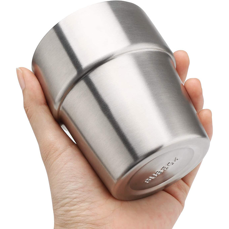 10 oz Stainless Steel Cups Double Wall Insulated Drinking Cups Metal Drinking Glasses for Kids and Adults