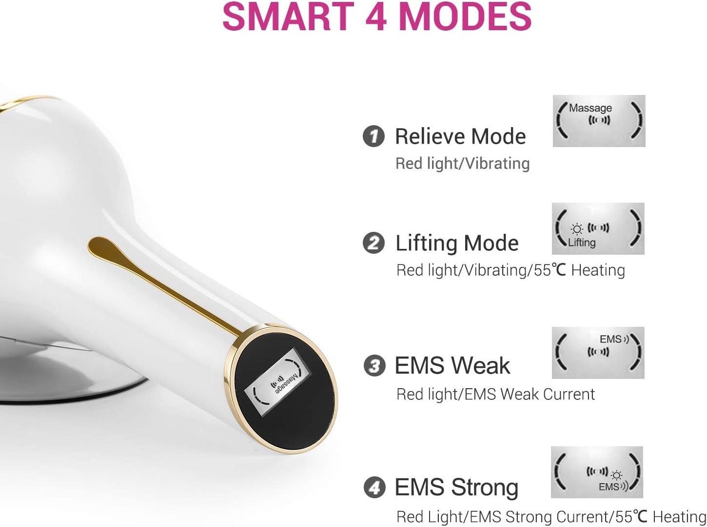 S.W Beauty Intelligent EMS Breast Enhancement Instrument Portable ABS Electric Massager for Home Use