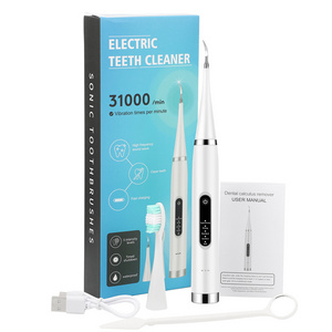 Ultrasonic Tooth Cleaner Electric Dental Scaler Calculus Remover Plaque Tartar Removal Teeth Cleaning Tool