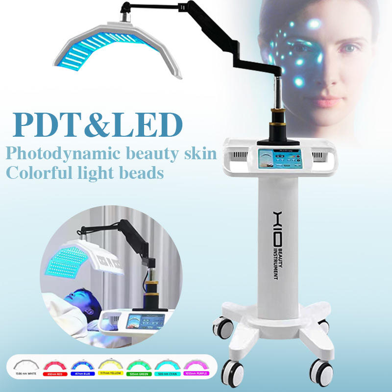 S.W Beauty 7 Colors PDT LED Facial Near Infrared Light Therapy Phototherapy Skin Rejuvenation LED Mask Machine