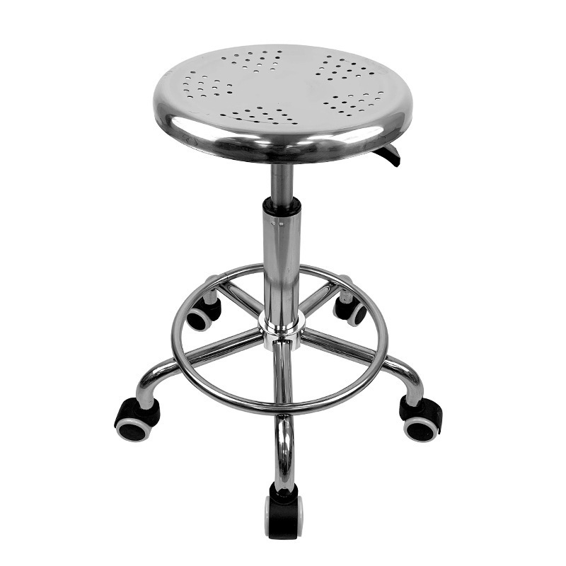 Manufacture Price Durable Anti-acid Round Lab Lifting Stainless Steel Stool