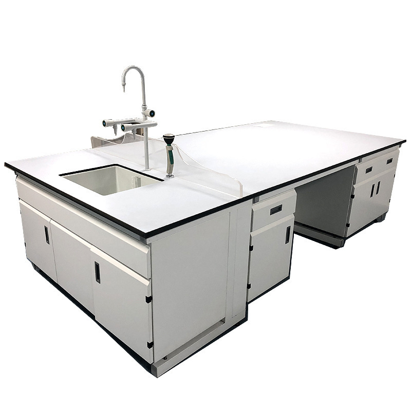 Anti Chemicals Microbiology Research Analysis Clinical Chemistry Laboratory Ceramic Lab Work Table With PP Sink And Faucet