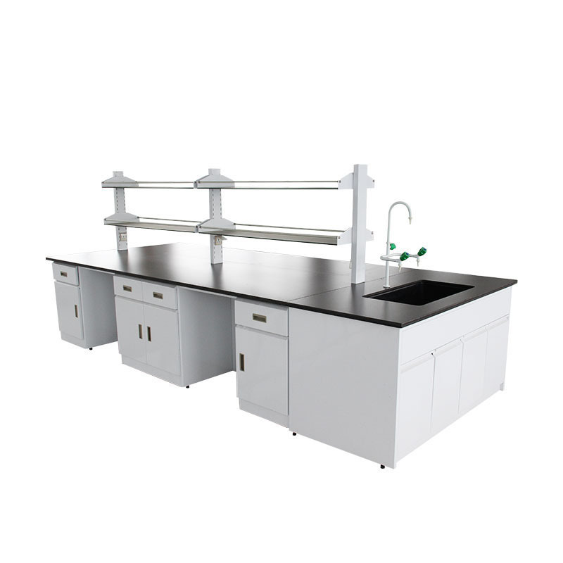 Anti Chemicals Microbiology Research Analysis Clinical Chemistry Laboratory Ceramic Lab Work Table With PP Sink And Faucet