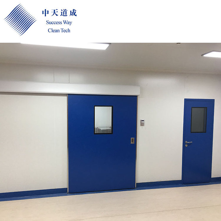 Cleanroom hospital automatic and manual sliding door