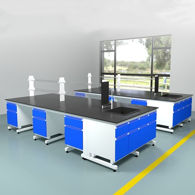 Anti- acid Epoxy Resin Work Top Dual power Supply Stainless Steel Lab Cabinets and benches