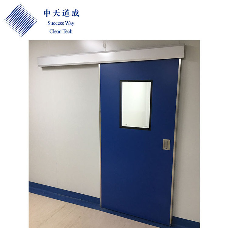 Cleanroom hospital automatic and manual sliding door